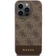 Guess 4G Stripe Collection case for iPhone 15 Pro - brown