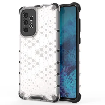 Honeycomb Case for Samsung Galaxy A73, Transparent