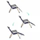 Folding Garden Chair 2-in-1 Zero Gravity Lounger, Blue