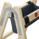 Hailo Master H80 Wooden Double Step Ladder 2x6 Steps, Brown