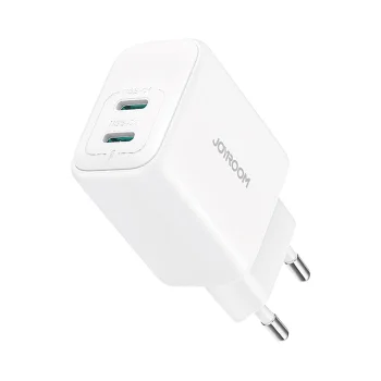Joyroom JR-TCF12 Wall Charger 2x USB-C 20W PD / QC 3.0 - White