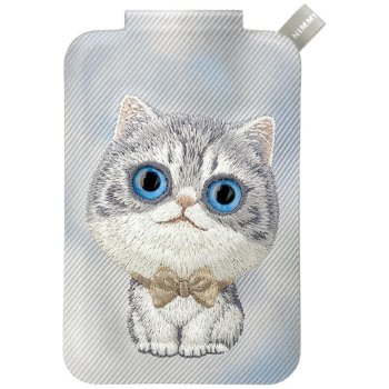 Nimmy New Big-Eye Cute Pets 2.0 Cat Magnetic Wallet & Phone Stand, Grey