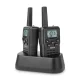 Alecto FR200BK Walkie-Talkie Set, 2-Pack, 10 km Range, PMR446, Black