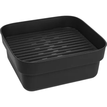 Brabantia Washing-Up Bowl with Drainer Shelf, Dark Grey
