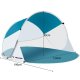 Trizand 00020974 Pop-Up Beach Tent 190x120x90 cm, Turquoise/White