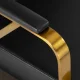 Gabbiano Genua Hairdressing Chair, Black/Gold