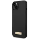 Guess Silicone Logo Plate MagSafe Case for iPhone 14 Plus - Black