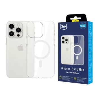 3mk EverClear MagPhone Case Cover Apple iPhone 15 Pro Max - Transparent