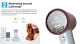Hair Dryer with LCD Screen, 6 Modes, Negative Ions, 1800W, White