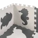 Kids Foam Puzzle Play Mat 85 x 85 cm, 9 Pieces, Grey