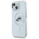 Karl Lagerfeld iPhone 14 Case IML Metal Karl & Choupette MagSafe, White