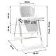 Nukido Elite 3-in-1 Baby High Chair, Grey