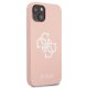 Guess iPhone 13 mini Case Silicone 4G Logo Pink