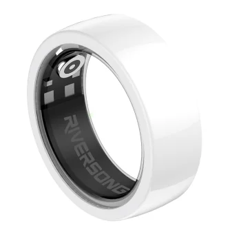 Riversong Trinity SR01 Smart Ring, Size 8 (18 mm), White