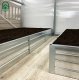 Raised Garden Bed Klasika Garden 1900x900x200mm, Zinc