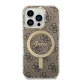 Apple iPhone 14 Pro 6.1\" Guess 4G Print MagSafe Case Cover (GUBPP14LH4EACSW) + Charger, Brown