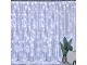 Indoor 300 LED Curtain String Lights with Remote, Cool White, 3x2.9m