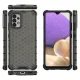 Case for Samsung Galaxy A03s Honeycomb Armored Cover with TPU Frame, Black