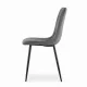 Leobert Upholstered Chairs, 4 pcs, Dark Grey Velvet