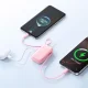 Joyroom JR-PR2L 10000mAh 35W Power Bank with Built-in USB-C and Lightning Cables - Pink