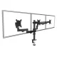 Maclean MC-137 Triple Monitor Desk Mount (17\"-27\", 8kg, Gas Spring), Black