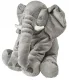Plush Elephant Pillow Toy, 60x45 cm