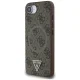 Guess 4G Ring Triangle Logo MagSafe Case for iPhone 16e - Brown