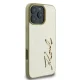 Apple iPhone 16 Pro 6.3\'\' Karl Lagerfeld Metal Signature Cover Case, Gold