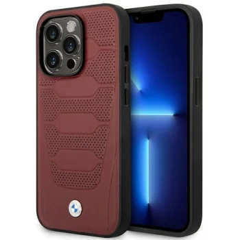 BMW Case for iPhone 14 Pro Max 6.7" BMHMP14X22RPSR Burgundy