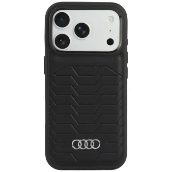 Audi GT Synthetic Leather MagSafe Case for iPhone 18 Pro / 17 Pro, Black