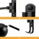 Motorcycle Helmet Wall Mount Holder RW45A, Black