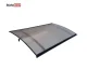 Curved Door Canopy STARKEDACH L-160, 160 x 100 x 25 cm, Dark Grey/Bronze