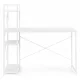 Modernhome Computer Desk with 3 Shelves, 120x60 cm, White
