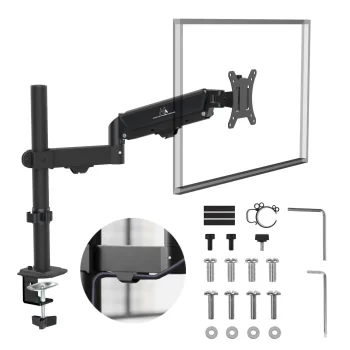 Maclean MC-135 Gas Spring Monitor Mount, 17"-32", 2-10kg, Black