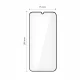 Tempered Glass Tech-Protect Glass Fit+ for Xiaomi Poco M7 2-Pack Black