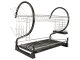 Two-Tier Dish Drainer, Black