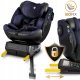 Nukido Aero Line Swivel Child Сar Seat, Black and Navy Blue, 0-36 kg ISOFIX