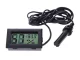 Digital Hygrometer Thermometer with Probe for Accurate Humidity and Temperature, black