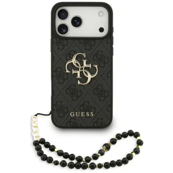 Guess 4G Strap 4G Classic Logo Phone Case Cover iPhone 17 Pro Max - black