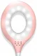 Bakalu KZ1071 LED Desk Lamp with Organizer, Pink