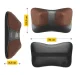 4FIZJO SHIATSU ULTRA+ Heated Neck Massage Cushion Pillow Body Massager, Brown
