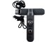 5-in-1 Survival Whistle with Compass Flashlight Thermometer, Black