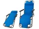 Folding Garden Lounger Zero Gravity 2-in-1, Blue