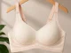 Women\'s Push-Up Sports Bra with Pads, Seamless, White, Size M