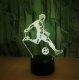 3D LED ночник Футболист RGB