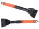 Car Window Ice Scraper, Plastic, Orange/Black