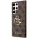 Guess 4G Big Metal Logo Case for Samsung Galaxy S24 Ultra Brown