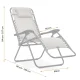 Sofotel Chillwell Soft Folding Garden Sun Lounger with Cushion, Grey