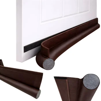 Self-Adhesive Under Door Draft Stopper for Cold and Noise, 96cm, brown