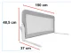Bed Guard Rail 150cm, Grey